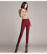 WKOUD Winter Leggings Women High Waist Stretch Thick Legging Solid Skinny Warm Velvet Pencil Pants WKOUD Winter Leggings Women High Waist Stretch Thick Legging Solid Skinny Warm Velvet Pencil Pants