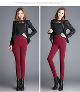 WKOUD Winter Leggings Women High Waist Stretch Thick Legging Solid Skinny Warm Velvet Pencil Pants WKOUD Winter Leggings Women High Waist Stretch Thick Legging Solid Skinny Warm Velvet Pencil Pants