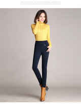 WKOUD Winter Leggings Women High Waist Stretch Thick Legging Solid Skinny Warm Velvet Pencil Pants WKOUD Winter Leggings Women High Waist Stretch Thick Legging Solid Skinny Warm Velvet Pencil Pants
