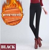 WKOUD Winter Leggings Women High Waist Stretch Thick Legging Solid Skinny Warm Velvet Pencil Pants WKOUD Winter Leggings Women High Waist Stretch Thick Legging Solid Skinny Warm Velvet Pencil Pants