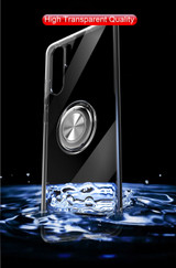 Transparent Silicone & Shockproof Armor Car Ring Holder Stand Cover Case For Huawei - Buy 2 Get 1 Free
