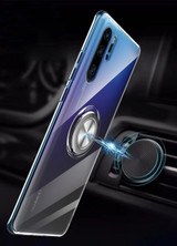 Transparent Silicone & Shockproof Armor Car Ring Holder Stand Cover Case For Huawei - Buy 2 Get 1 Free