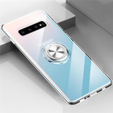 Transparent Silicone Case With Stand Sit Ring Holder Covers For Samsung Galaxy Note 20 S20 Ultra