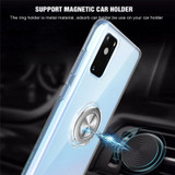 Transparent Silicone Case With Stand Sit Ring Holder Covers For Samsung Galaxy Note 20 S20 Ultra