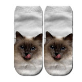 Women's funny animal Cute 3D Print Socks Women Ankle Socks