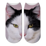 New 3D Printing Women Socks Cotton Sock Fashion Unisex Animal Socks Cat
