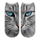 New 3D Printing Women Socks Cotton Sock Fashion Unisex Animal Socks Cat