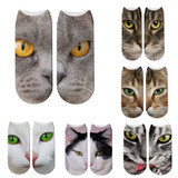 New 3D Printing Women Socks Cotton Sock Fashion Unisex Animal Socks Cat