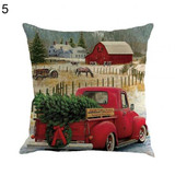 Pillow Case 45* 45 Pillowcases Decorative Pillows Xmas Tree Truck Print Throw Pillow Cases