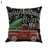 Pillow Case 45* 45 Pillowcases Decorative Pillows Xmas Tree Truck Print Throw Pillow Cases