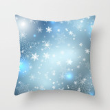 Merry Christmas Elk Cushion Cover Snowflake Tree Printed Pillow Cover for Home Sofa Chair Decorative Pillows 45*45cm