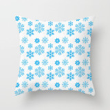 Merry Christmas Elk Cushion Cover Snowflake Tree Printed Pillow Cover for Home Sofa Chair Decorative Pillows 45*45cm