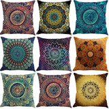 Classic Bohemian Geometric Square Pillowcase Living Room Throw Pillow Case 45x45cm