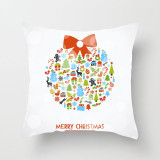 Christmas Printed Pillow Cover Cartoon Style Cushion Cover Deer Snowman Throw Pillow Decorative Pillows For Sofa Car Christmas Printed Pillow Cover Cartoon Style Cushion Cover Deer Snowman Throw Pillow Decorative Pillows For Sofa Car