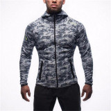 Mens Fitness Bodybuilding Sweatshirt Hoodie Gyms Workout Hooded Zipper Jacket Male Joggers Sportswear Casual Brand Clothing Tops