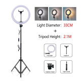 Selfie Ring Light with Tripod USB Selfie Light Ring Lamp Big Photography Ringlight