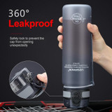 Hot Sports Water Bottle 650ML Protein Shaker Outdoor Travel Portable Leakproof Drinkware BPA Free