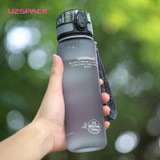 Hot Sports Water Bottle 650ML Protein Shaker Outdoor Travel Portable Leakproof Drinkware BPA Free