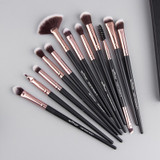Premium 12 pieces pro-makeup set including Eye Shadow Blending Eyeliner Eyelash Eyebrow Brushes For Makeup