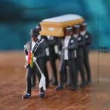 8pcs The Coffin Team Figure Carrying Coffin Toys Gift Home Decoration