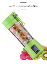 USB RECHARGEABLE MINI PORTABLE SMOOTHIE BLENDER FRUIT VEGETABLE ELECTRIC JUICER BLENDER 380ML