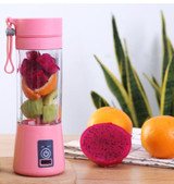 USB RECHARGEABLE MINI PORTABLE SMOOTHIE BLENDER FRUIT VEGETABLE ELECTRIC JUICER BLENDER 380ML