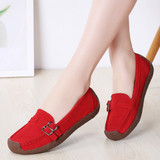 loafer shoes for women solid red clip loafers