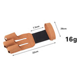 Archery Protect Glove 3 Fingers Pull Bow Leather Shooting Gloves