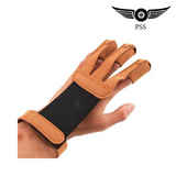Archery Protect Glove 3 Fingers Pull Bow Leather Shooting Gloves