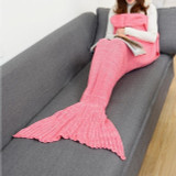 Cozy Cotton-Knit Mermaid Tail Blanket Cozy Cotton-Knit Mermaid Tail Blanket