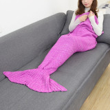 Cozy Cotton-Knit Mermaid Tail Blanket Cozy Cotton-Knit Mermaid Tail Blanket