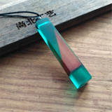 Solid Wood Personalized Pendant Necklace