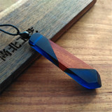 Solid Wood Personalized Pendant Necklace