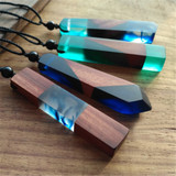Solid Wood Personalized Pendant Necklace