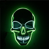 Halloween Mask Neon Masks LED Scary Skull Masque