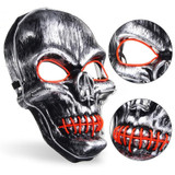 Halloween Mask Neon Masks LED Scary Skull Masque
