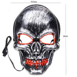 Halloween Mask Neon Masks LED Scary Skull Masque
