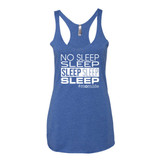 No Sleep Sleep Sleep Sleep Sleep Tank - White