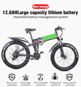 Electric Bike 48V 1000W Mountain Fat Bike Folding Fat Tire Ebike Electric Bike 48V 1000W Mountain Fat Bike Folding Fat Tire Ebike
