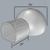 3M Outdoor Inflatable Bubble Tent Large DIY House Home Backyard Camping Cabin Lodge Air Bubble Transparent Tent