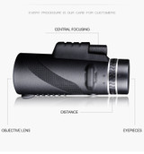 Monocular Long Range 1000m Telescope for Smartphone 40X60 Military Spyglass Zoom High Quality HD Scope
