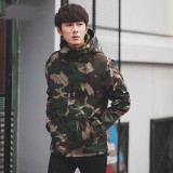 Men Fashion Hip Hop Windbreaker camouflage  Jackets  Casual Hooded Jackets Streetwear Men Women Loose  Coat Male