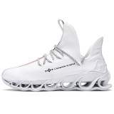 Men's Running Shoes Waterproof Leather Sneakers Unique Blade Sole High-quality Cushioning Outdoor Athletic Jogging Sport Shoes