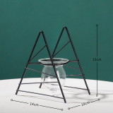 Terrarium Retro Iron Line Vase Hydroponic Plant Flower Vase Home Decoration Metal Plant Holder Nordic Styles Iron Vases Ornament