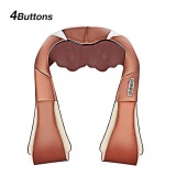 U Shape Electrical Shiatsu Body Shoulder Neck Massager Back Infrared 4D Kneading Massage Car Home Best Gift HealthCare