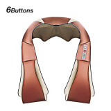U Shape Electrical Shiatsu Body Shoulder Neck Massager Back Infrared 4D Kneading Massage Car Home Best Gift HealthCare