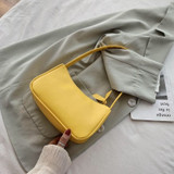 Soft leather handbag small armpit bag mini casual retro shoulder bag Retro ladies handbag fashion 2020 ladies
