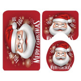 4Pcs Bathroom Accessaries Set Christmas Decor Shower Curtain Toilet Seat Cover Flannel Mat Bathroom Product Home Decor 4Pcs Bathroom Accessaries Set Christmas Decor Shower Curtain Toilet Seat Cover Flannel Mat Bathroom Product Home Decor
