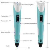 3D Printing Pen With 12 pcs Filament