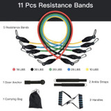 11pcs Resistance Band Set 11pcs Resistance Band Set